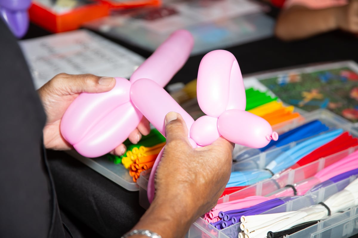 Balloon twisting entertainment for kids birthday parties and events